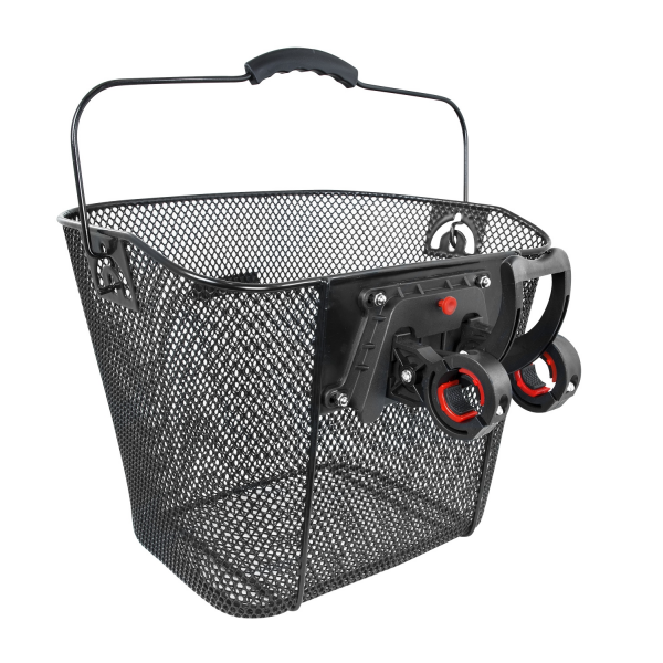 koš FORCE hustý na řídítka KLICK 31,8mm, černý