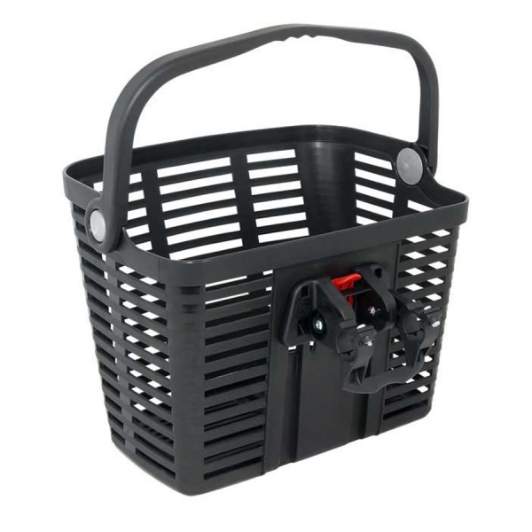 koš plastový na řídítka KLICK FIX, černý