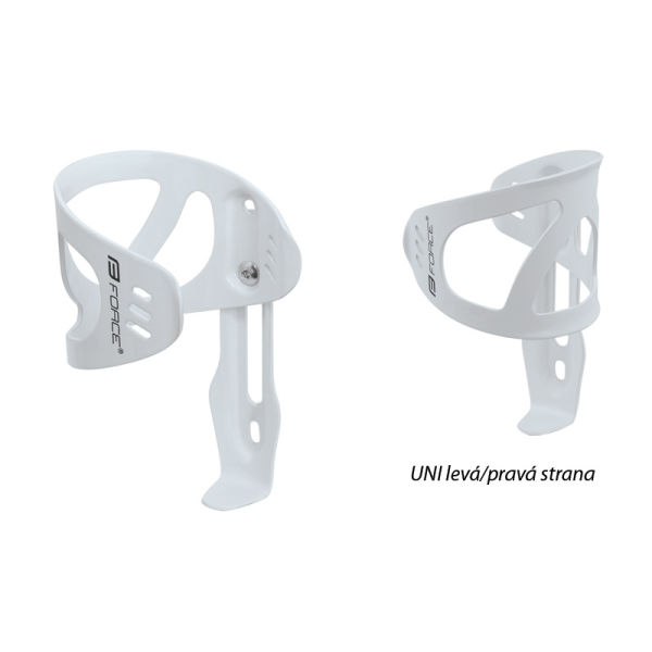 košík láhve FORCE UNI Al, bílý lesklý