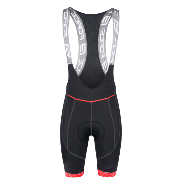 kraťasy F FAME se šráky a vložkou, črn-červené XS