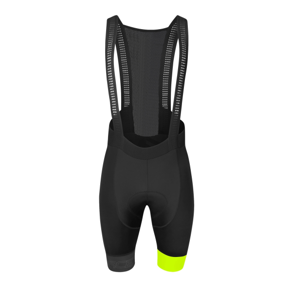 kraťasy F FASHION se šráky a vložkou,črn-fluo S