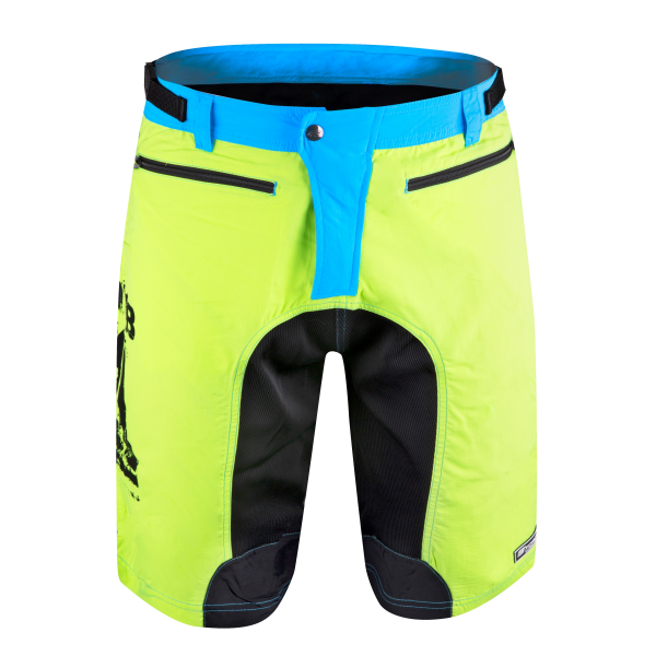 kraťasy F MTB-11 odnímatelná vložka, fluo XS