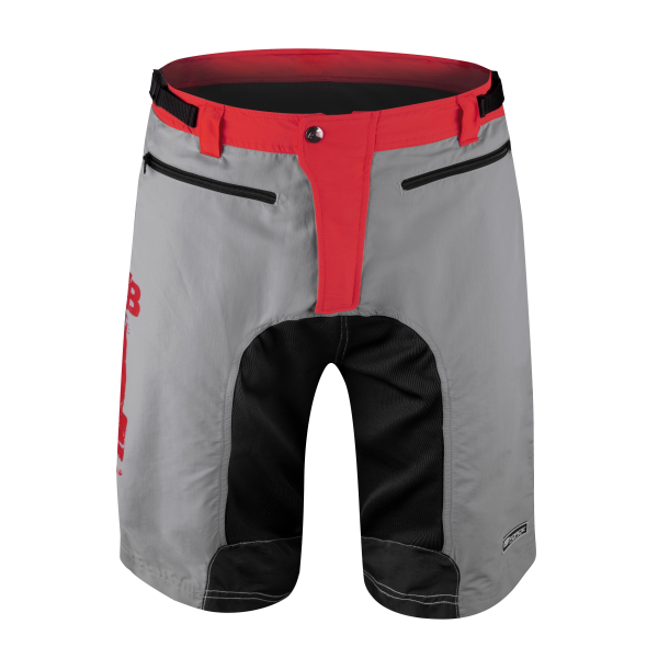 kraťasy F MTB-11 odnímatelná vložka, sv. šedé XS