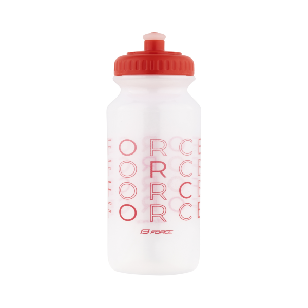láhev FORCE ENJOY 0,5 l, transparentní-červená