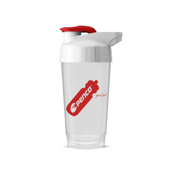 láhev-šejkr PENCO 0,7 l, čirý-bílo-červený