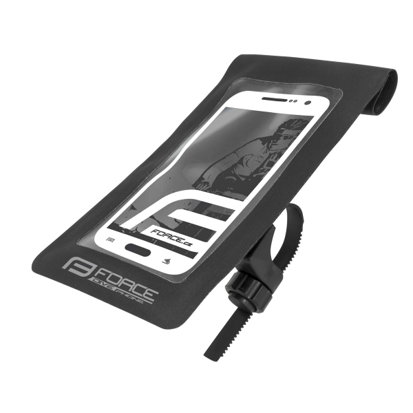 obal na mobil na řidítka F DIVE vodotěsný, černý