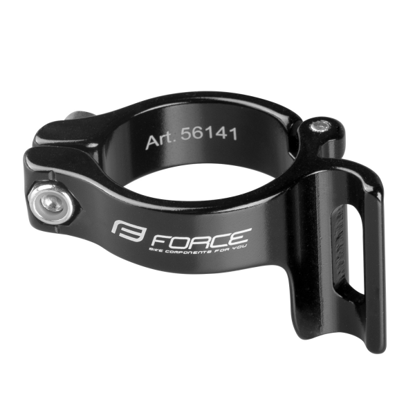 objímka přesmyku na rám 31,8 mm Al, černá