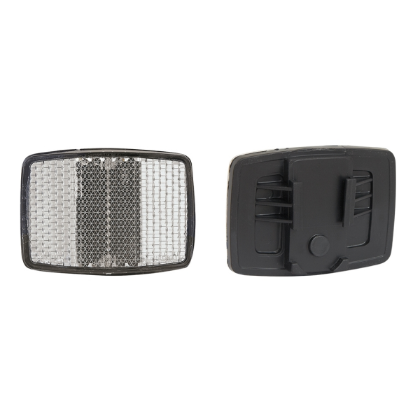 odrazka přední hranatá, bílá