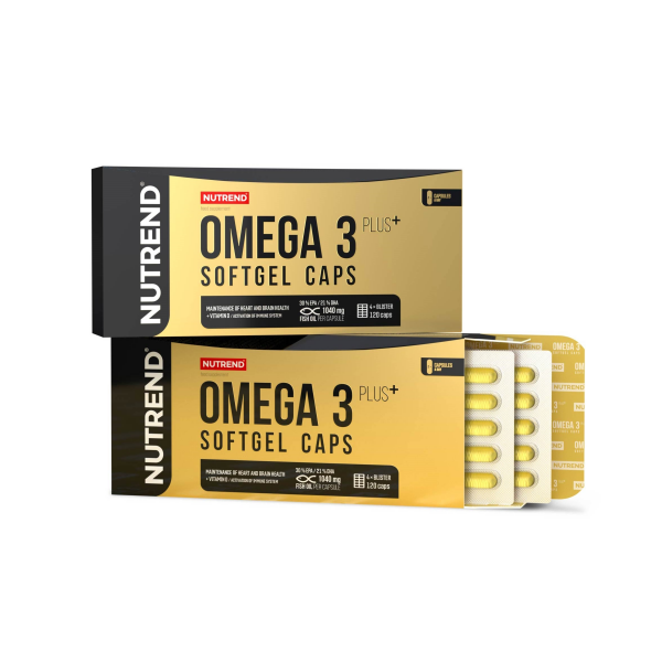 Omega 3 Plus Softgel Caps, 120 kapslí