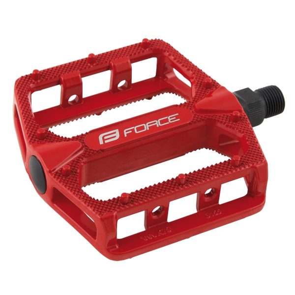 pedály FORCE BMX HOT hliníkové, červené