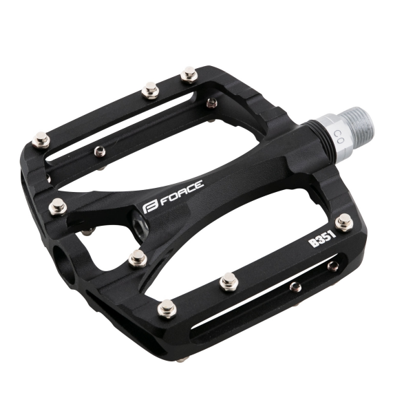 pedály FORCE SWING hliníkové, prům. ložiska, černé