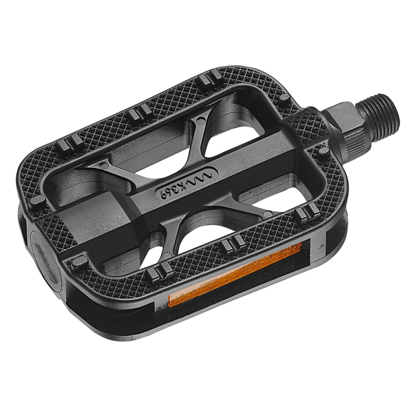 pedály FORCE TREK plast PROTISKLUZ, černé