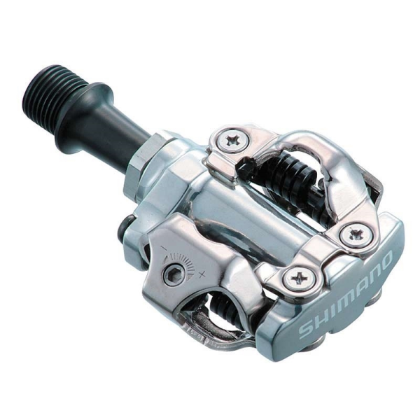 pedály MTB SPD PDM540 se zarážkami, stříbrné