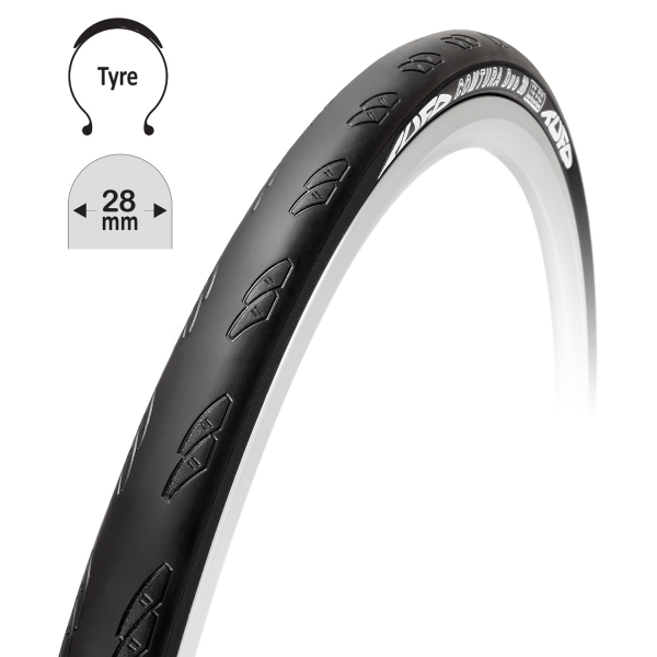 plášť TUFO Comtura Duo 28 700x28C, kevlar, černý