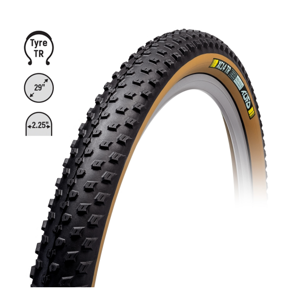 plášť TUFO MTB XC14 TR 29"x2,25,kevlar,bezduš.béž.