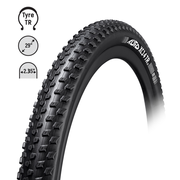 plášť TUFO MTB XC14 TR E-25 29"x2,35,kvl,bezd.črn.