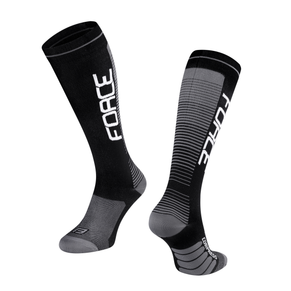 ponožky F COMPRESS, černo-šedé XXS-XS/33-35