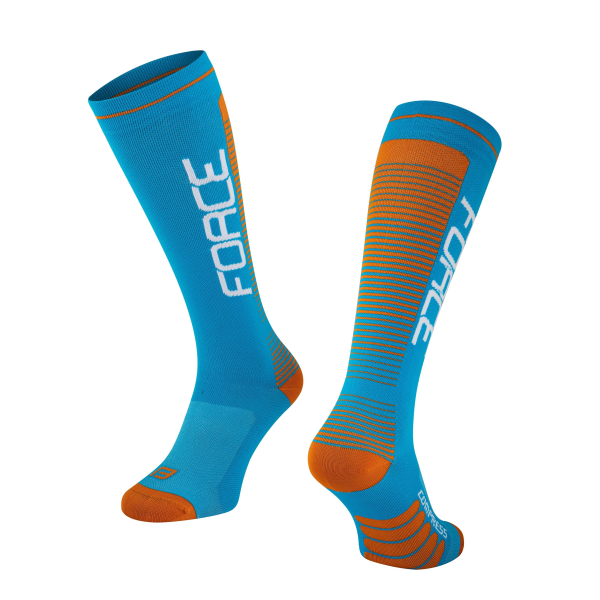 ponožky F COMPRESS, modro-oranžové S-M/36-41