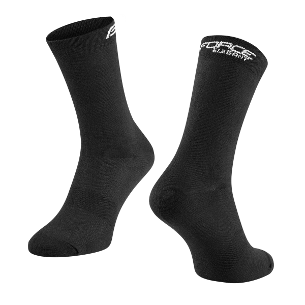ponožky FORCE ELEGANT vysoké, černé S-M/36-41