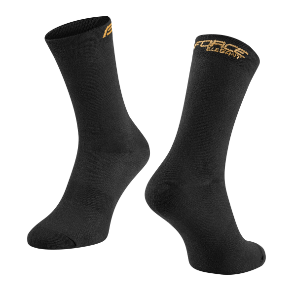 ponožky FORCE ELEGANT vysoké,černo-zlaté S-M/36-41