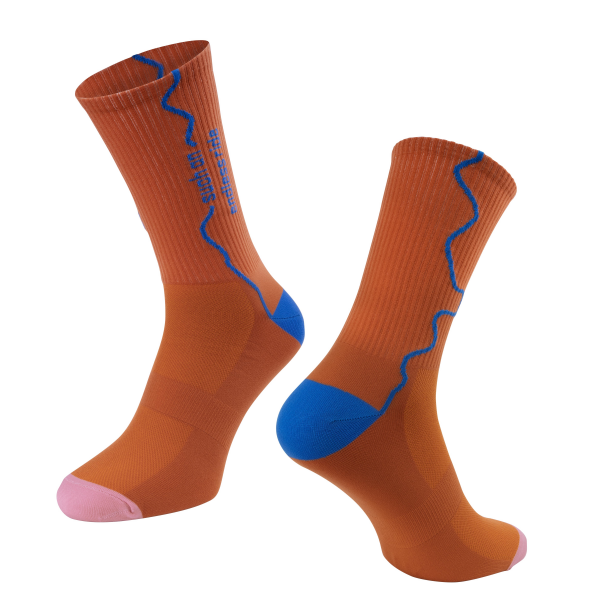 ponožky FORCE ENDLESS, cihlové S-M/36-41