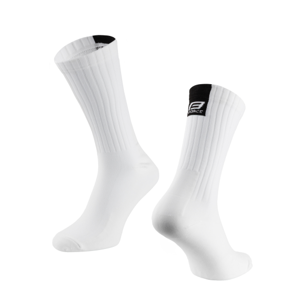 ponožky FORCE RIBBON, bílé S-M/36-41