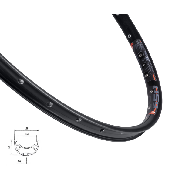 ráfek MACH1-650 DISC 622x23, 32 děr, černý