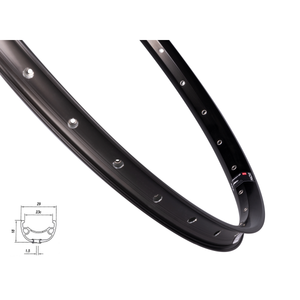 ráfek MACH1 KLIXX DISC 584x23, 32 děr, černý