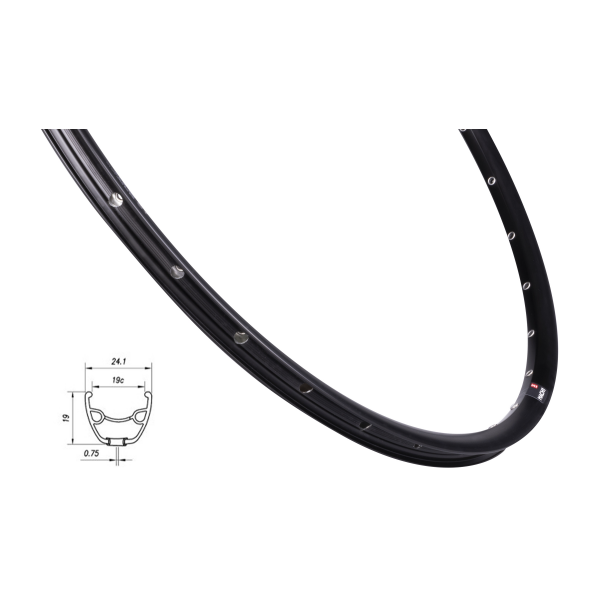 ráfek MACH1 NEO DISC 622x19, 32 děr, černý