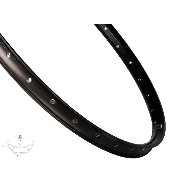 ráfek MACH1 TRUCKY 30 DISC 584x30, 32 děr,čer.2jak