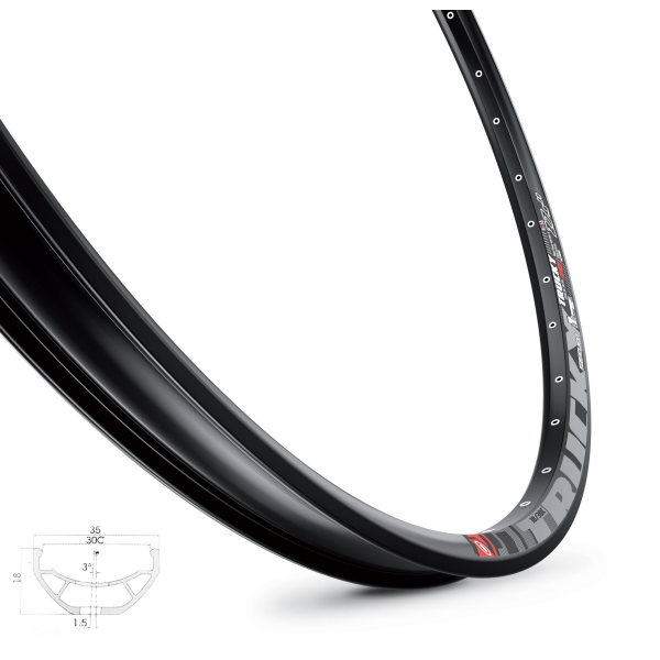 ráfek MACH1 TRUCKY 30 DISC 584x30, 32 děr, černý