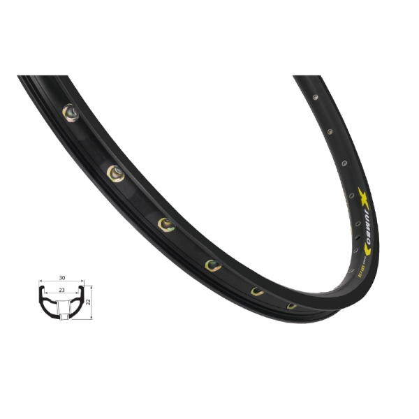 ráfek REMERX JUMBO 406x23, 48děr, černý