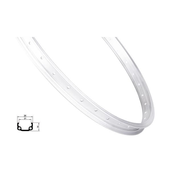 ráfek REMERX RMX21 406x21, 36děr, stříbrný