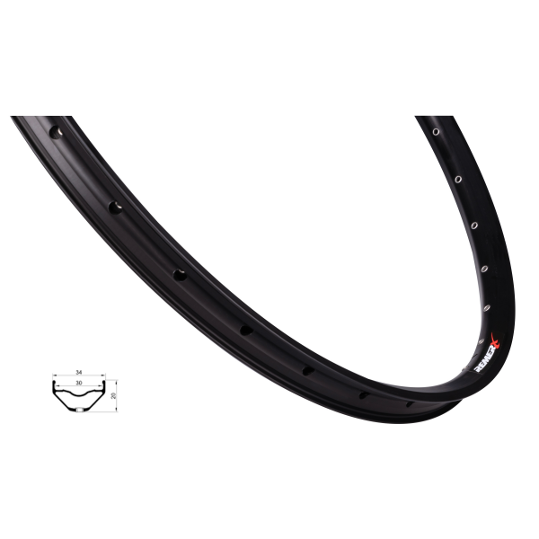 ráfek REMERX RX 2030 DISC 622x30, 32děr, černý