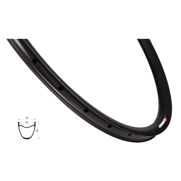 ráfek REMERX S-DISC 622x25, 24děr, černý