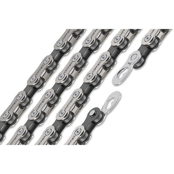 řetěz CONNEX 804 pro 8-kolo, stříbrno-černý