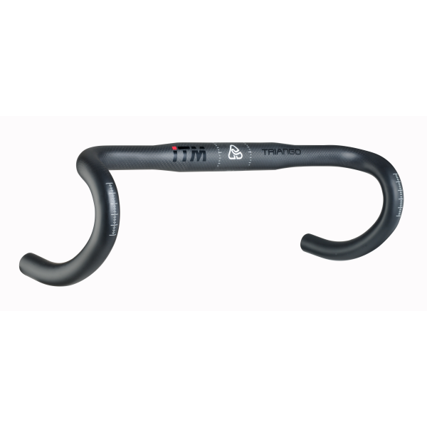 řídítka ITM TRIANGO BLACK 31,8/440mm,Al/karb,čern.