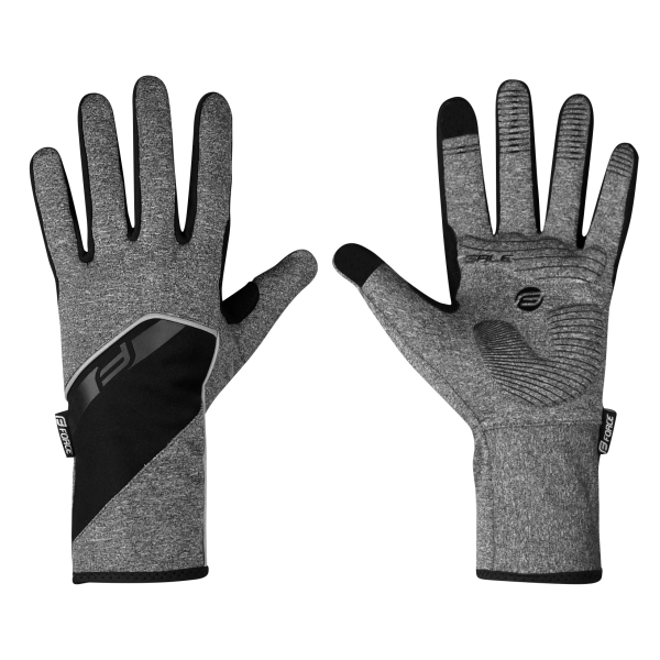 rukavice F GALE softshell, jaro-podzim, šedé L