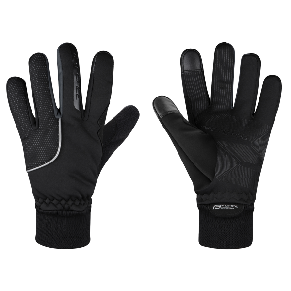rukavice FORCE ARCTIC PRO, černé L