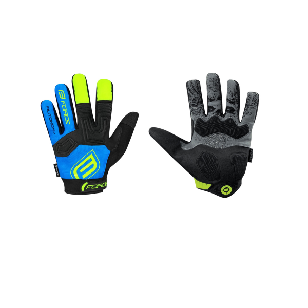 rukavice FORCE KID MTB AUTONOMY, černo-modré L