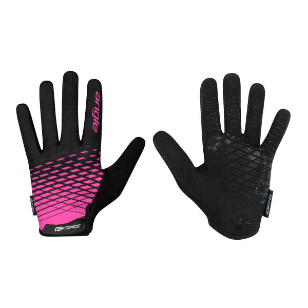rukavice FORCE MTB ANGLE letní, růžovo-černé XL