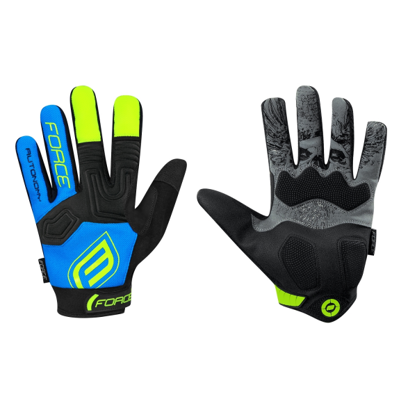rukavice FORCE MTB AUTONOMY, černo-modré L