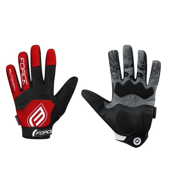 rukavice FORCE MTB AUTONOMY, červené S