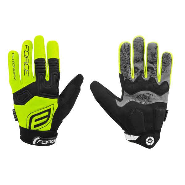 rukavice FORCE MTB AUTONOMY, fluo M
