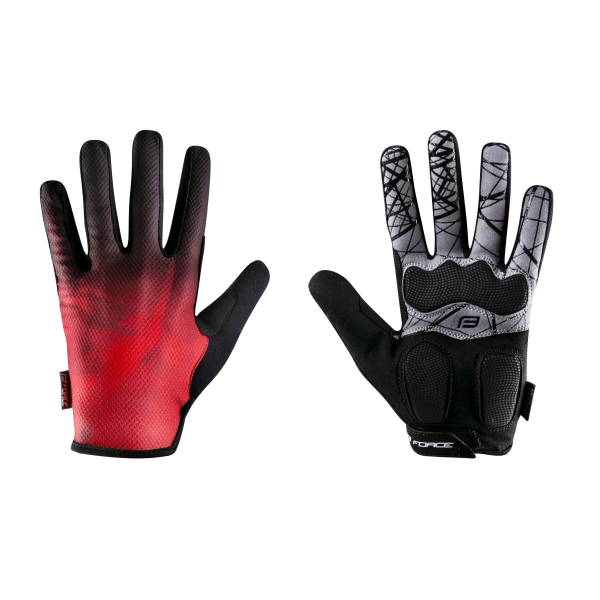 rukavice FORCE MTB CORE letní, červené XL