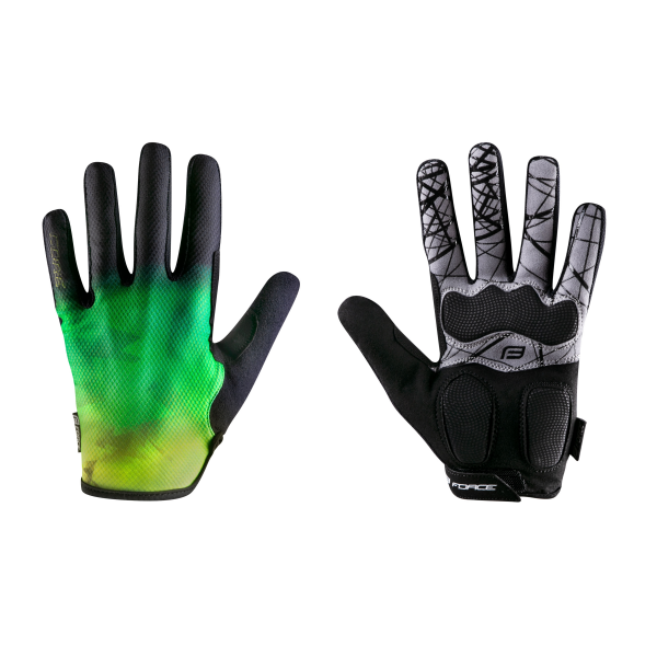 rukavice FORCE MTB CORE letní, fluo-zelené L