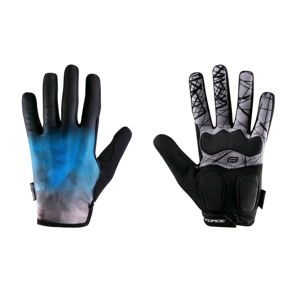 rukavice FORCE MTB CORE letní, modré L
