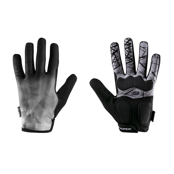 rukavice FORCE MTB CORE letní, šedé M