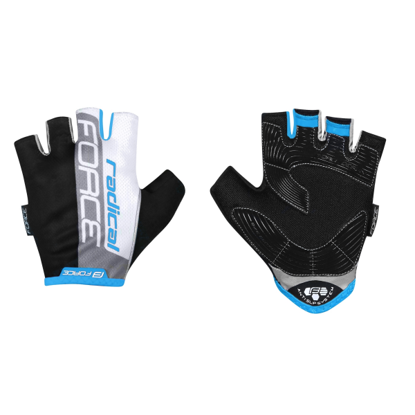 rukavice FORCE RADICAL, černo-bílo-modré S