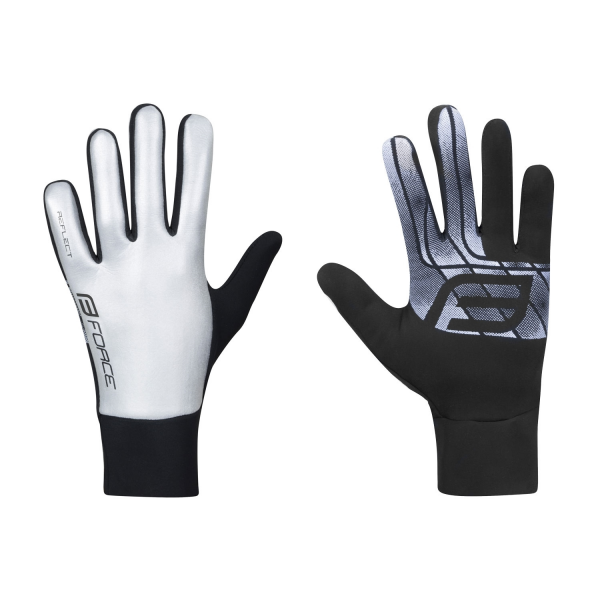 rukavice FORCE REFLECT, celoreflexní L